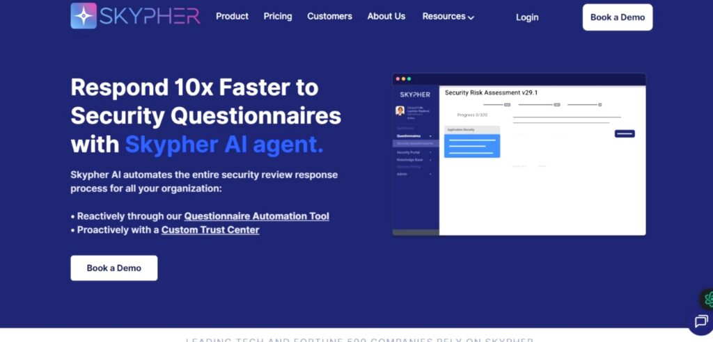 9 Best AI Agents for Security Questionnaire: Detailed Comparison 10 Skypher AI